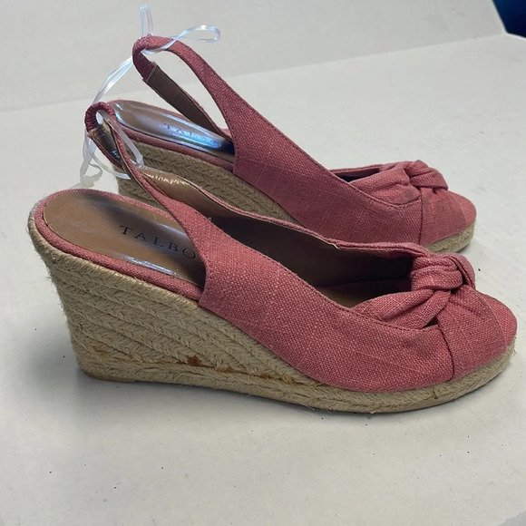Talbots pink sling back espadrilles - Picture 4 of 6
